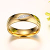 Rings Couple For Women Men Engagement Ring Gold Color - Shopi new